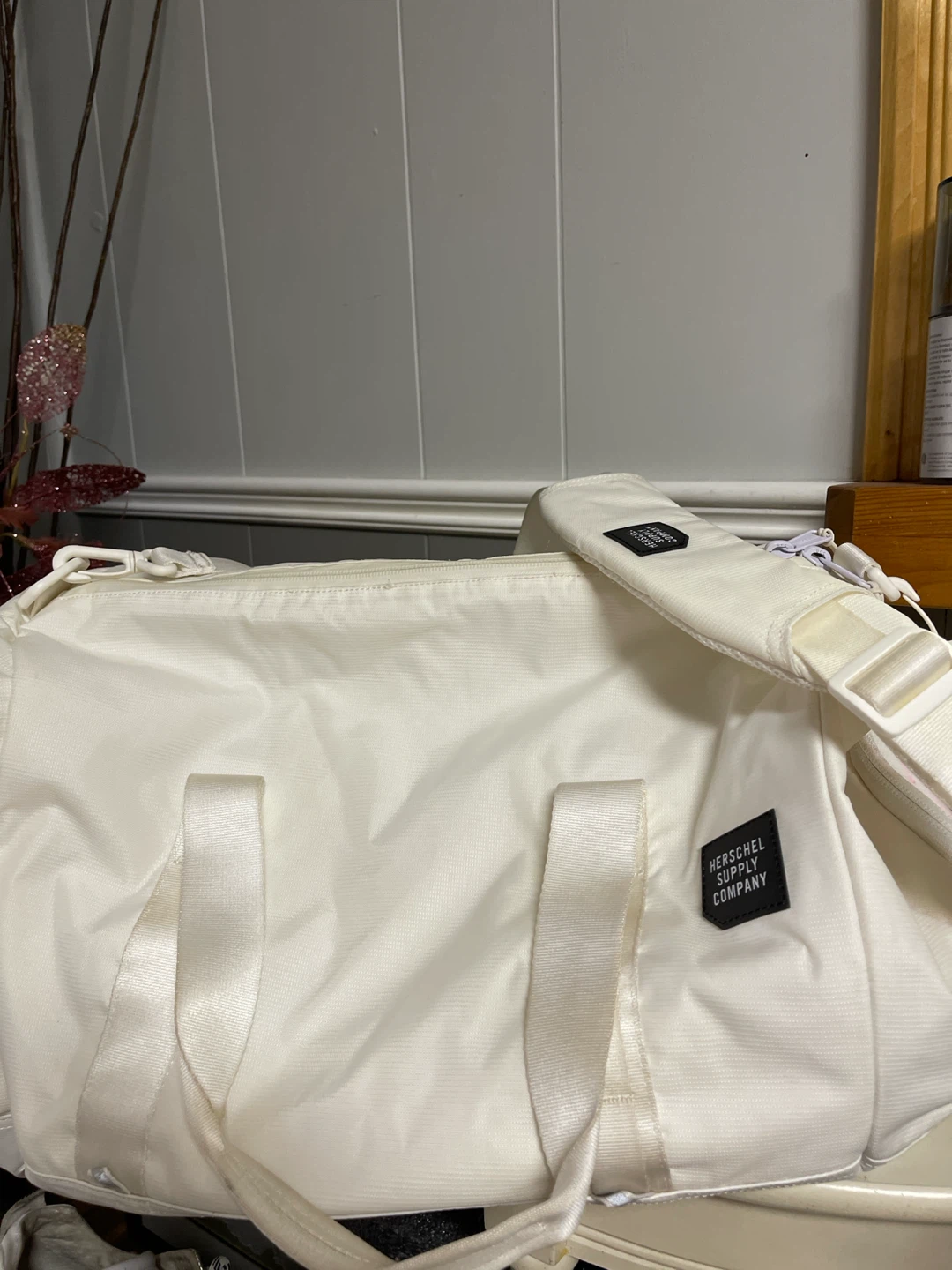Herschel Supply Co. White Duffle Bag