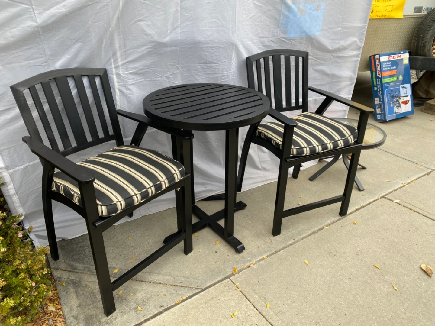 Bistro set Bar height table & chairs