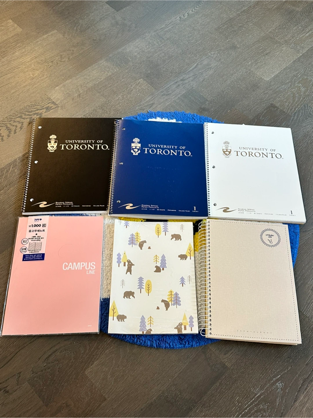 Set of 6 Assorted Notebooks