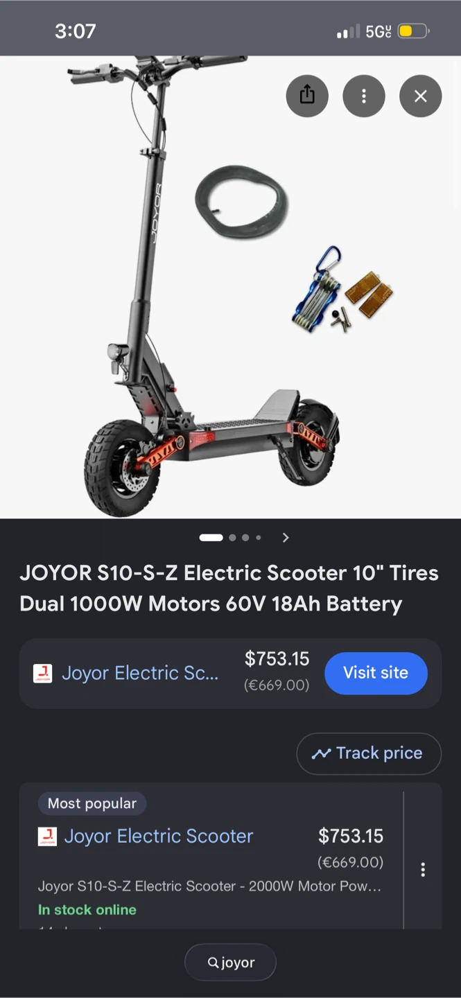 Joyor S10-S-Z Electric Scooter - photo 4