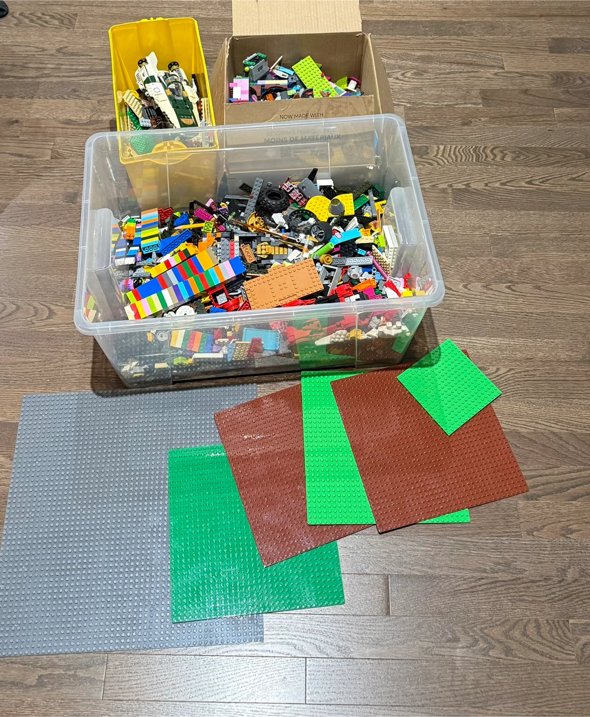 Large Collection of LEGO Bricks and Plates