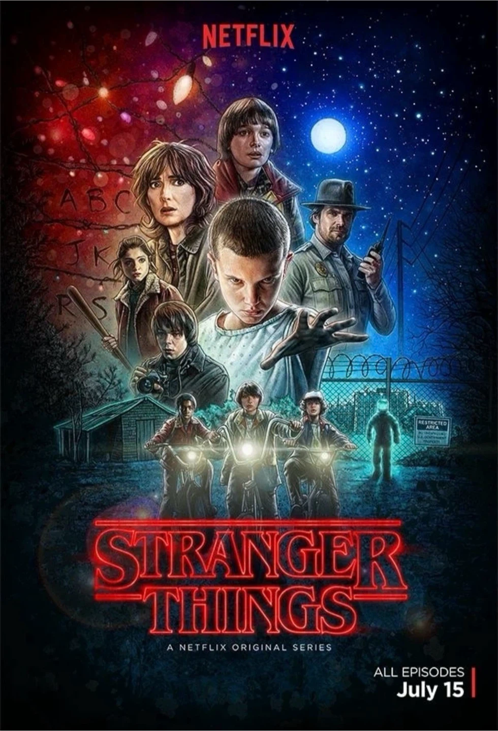 Large Stranger Things wall poster