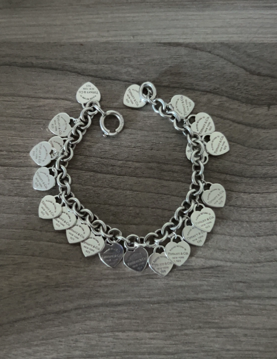 Tiffany & Co. Multi-heart charm bracelet