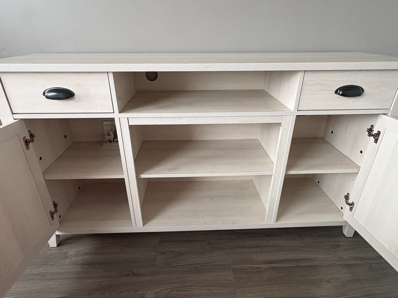 Wayfair Rushden Oak White hardwood  tv stand upto 65” - photo 3