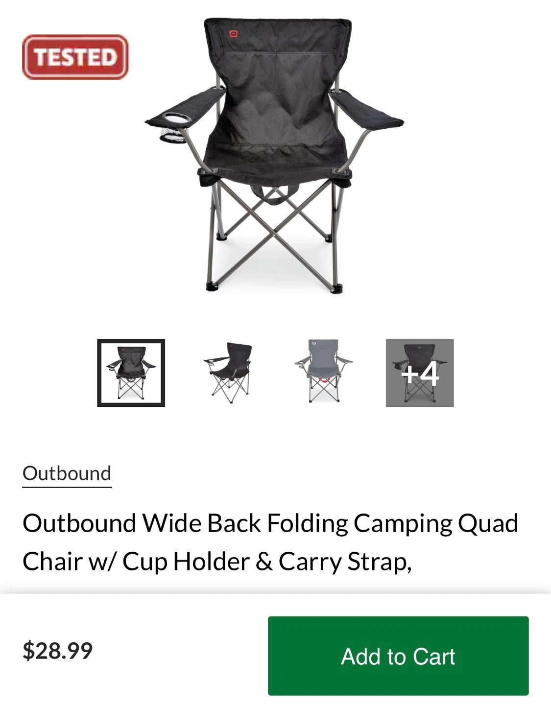 Outbound Camping Chair x 2 ⚠️FIRST READ