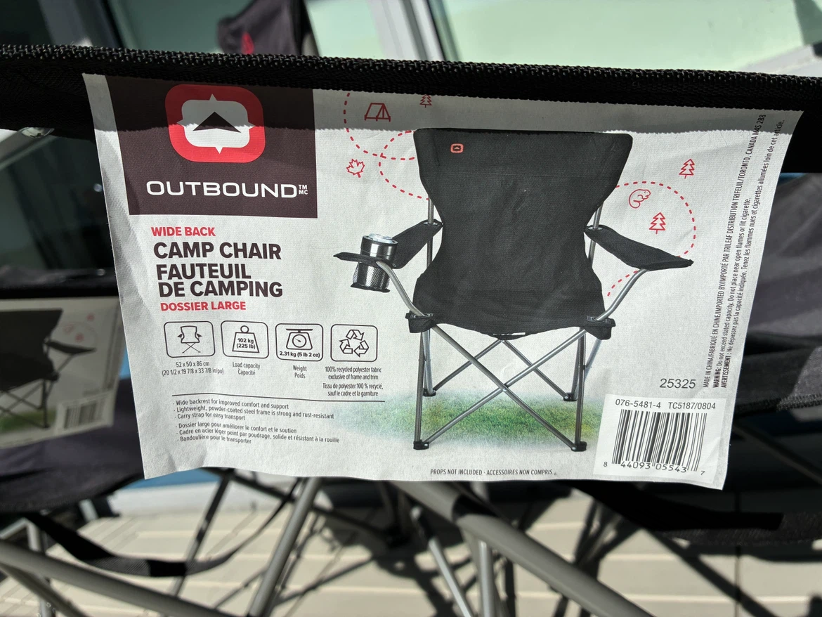 Outbound Camping Chair x 2 ⚠️FIRST READ - photo 3
