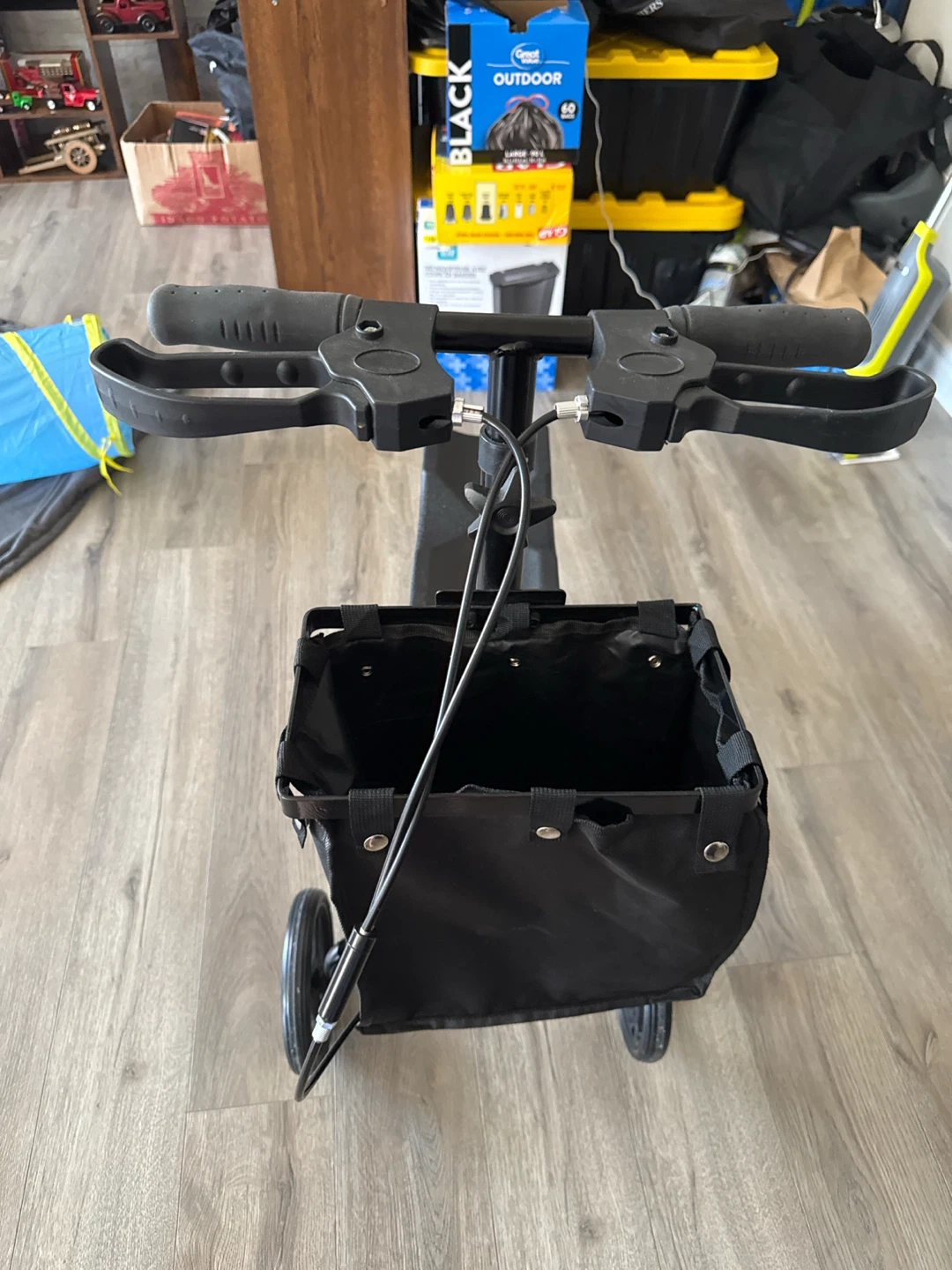 Black Knee Scooter with Storage Basket - photo 2