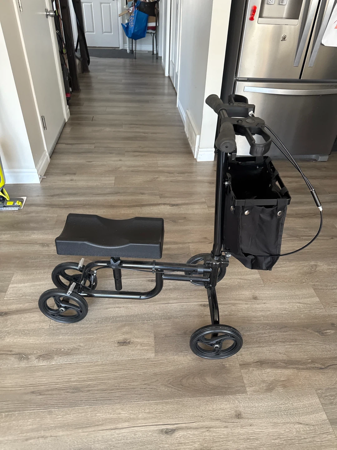 Black Knee Scooter with Storage Basket - photo 3