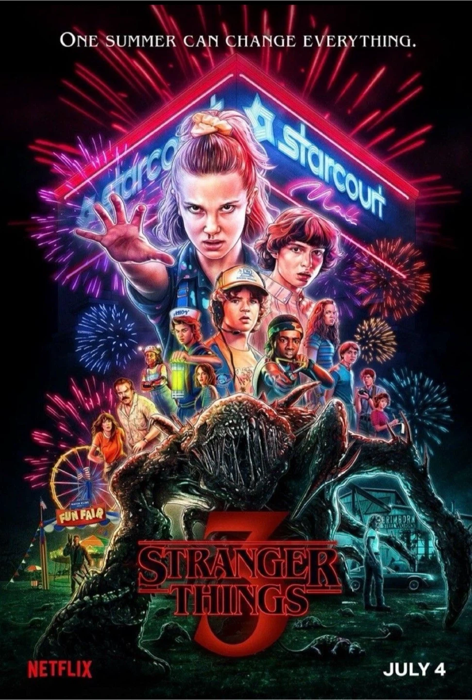 Large Stranger Things poster