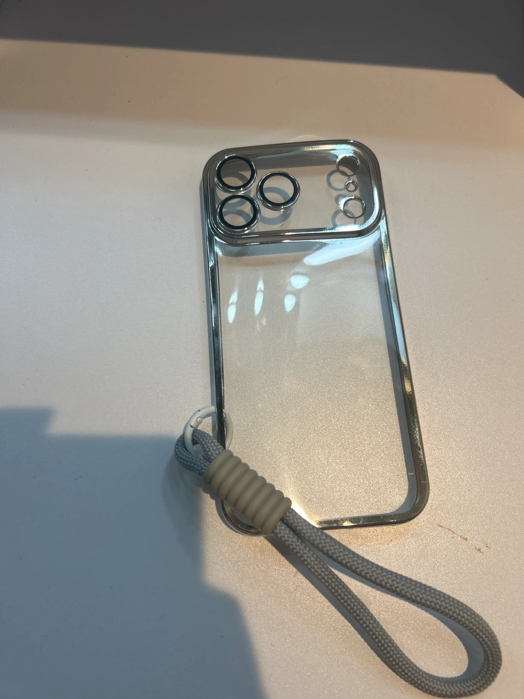 Clear iPhone 14 Pro Case with Wrist Strap