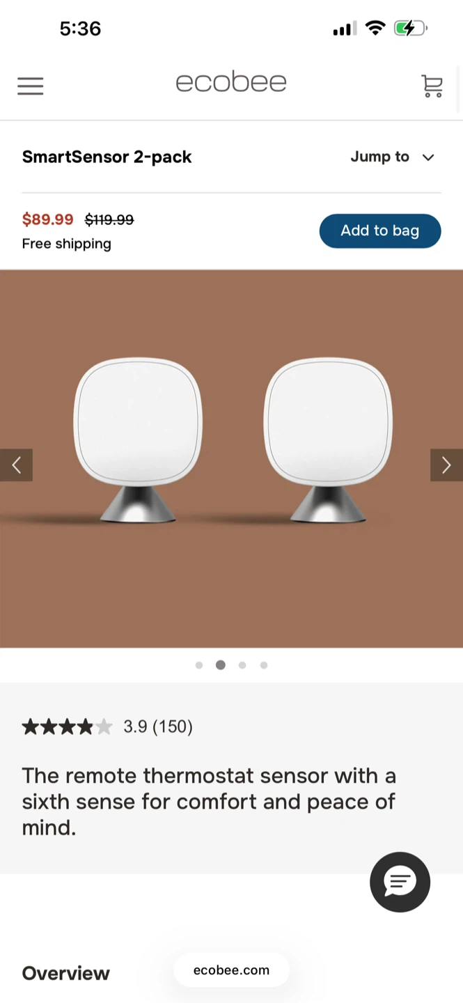 Ecobee Room Sensors