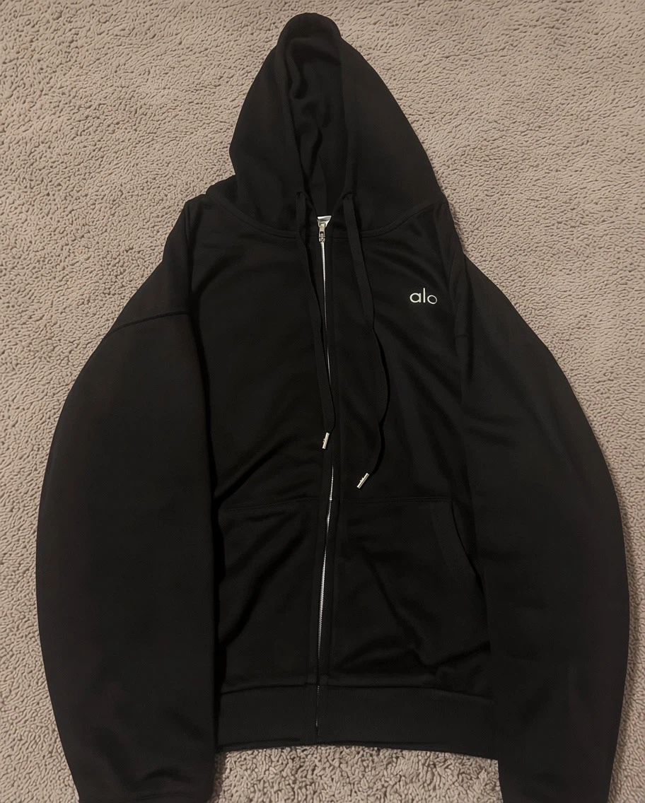 Alo Yoga Black Full-Zip Hoodie(real with receipts) - photo 2