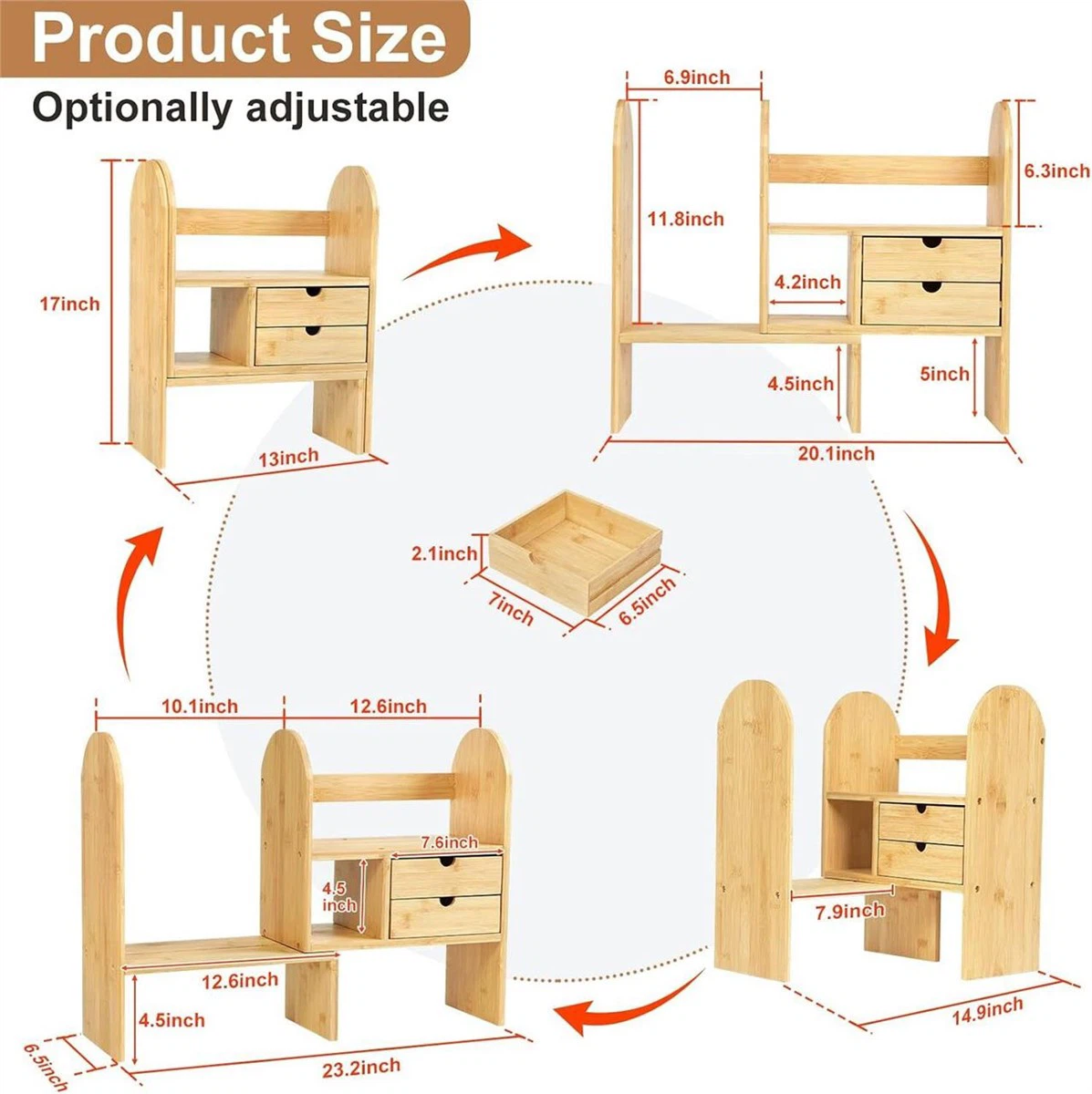 Sunhoo Desktop Bookshelf Organizer BNIB - photo 2