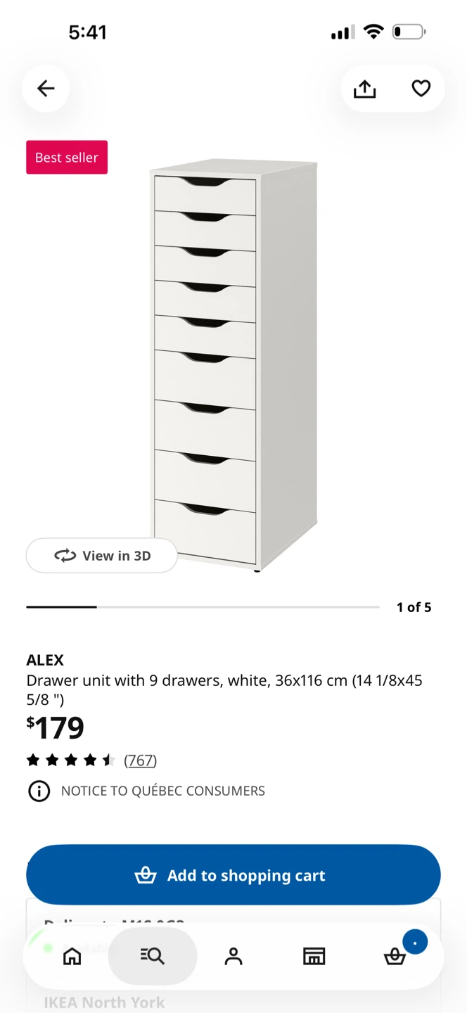 IKEA Alex Drawer Unit