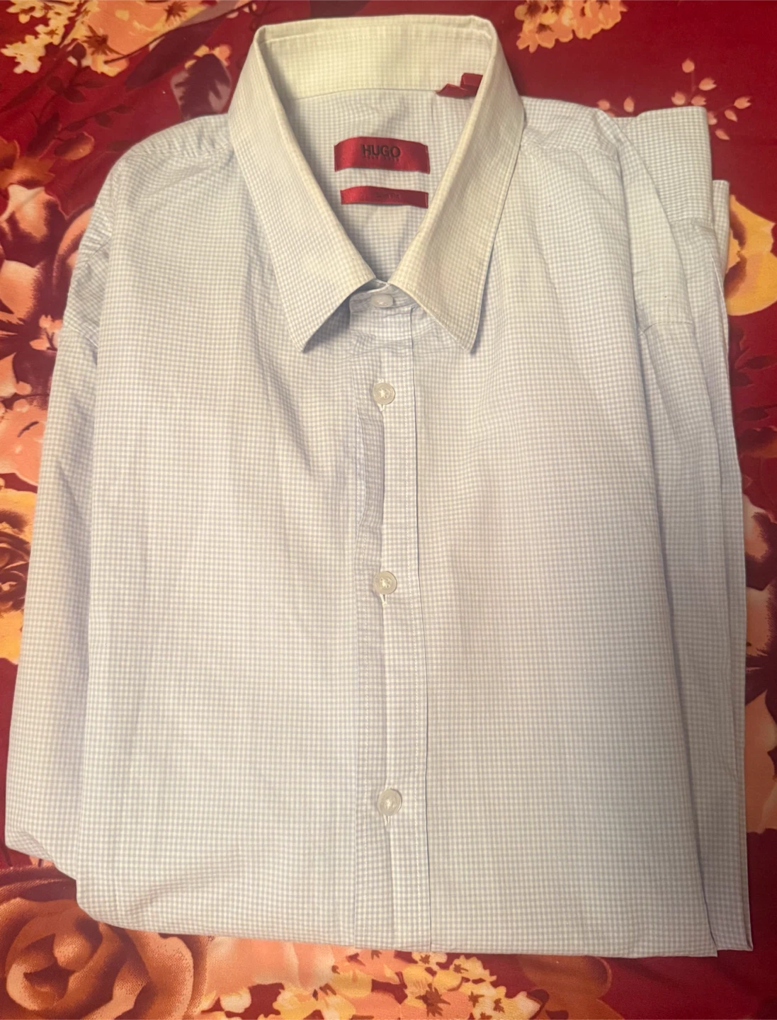 HUGO Slim Fit Gingham Shirt
