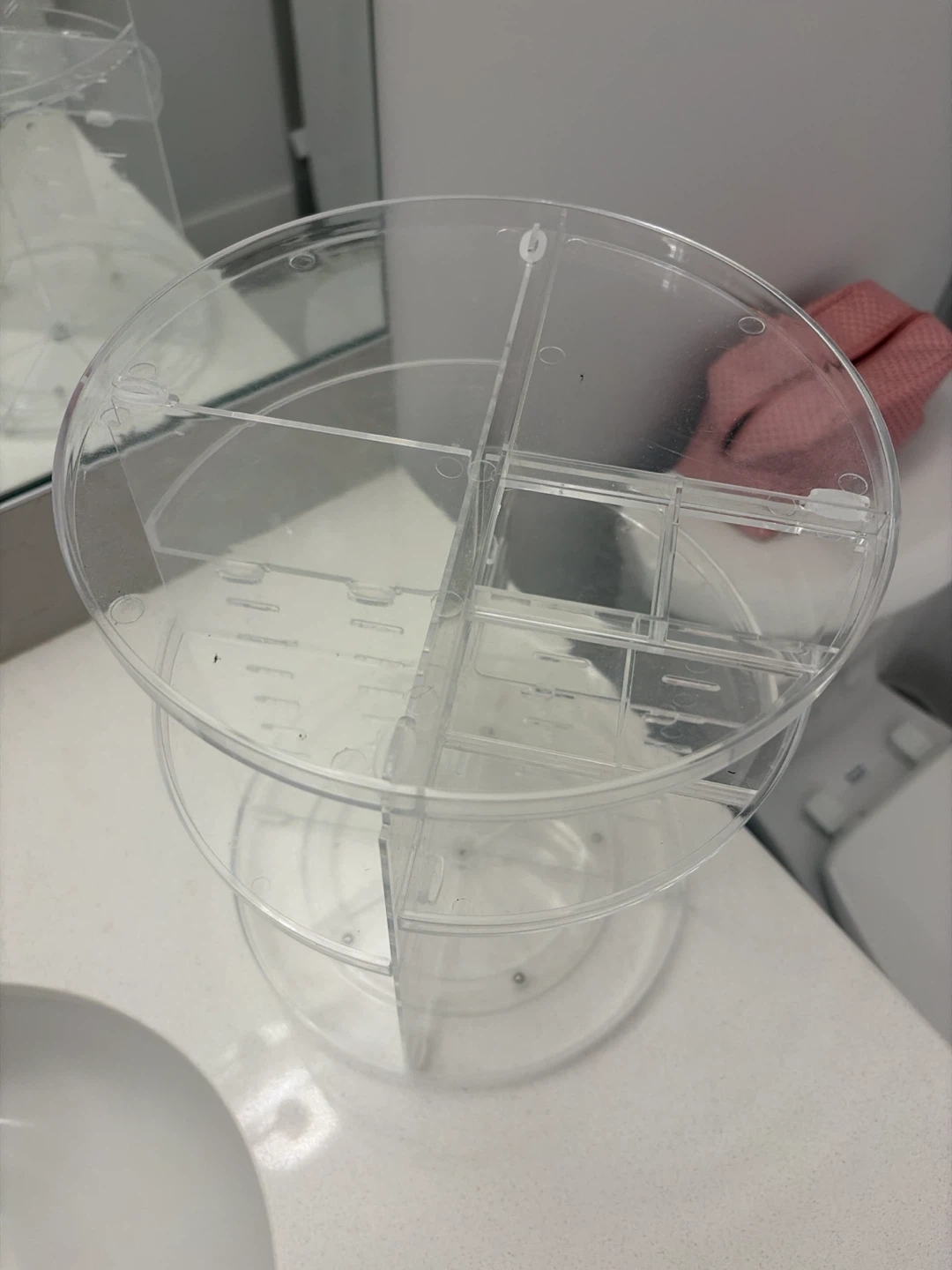 Clear Rotating Acrylic Makeup Organizer - photo 2
