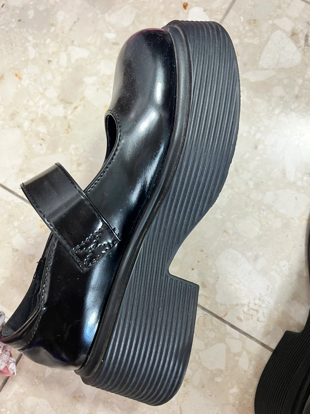 Lillian Zero black platform Mary Janes - photo 2