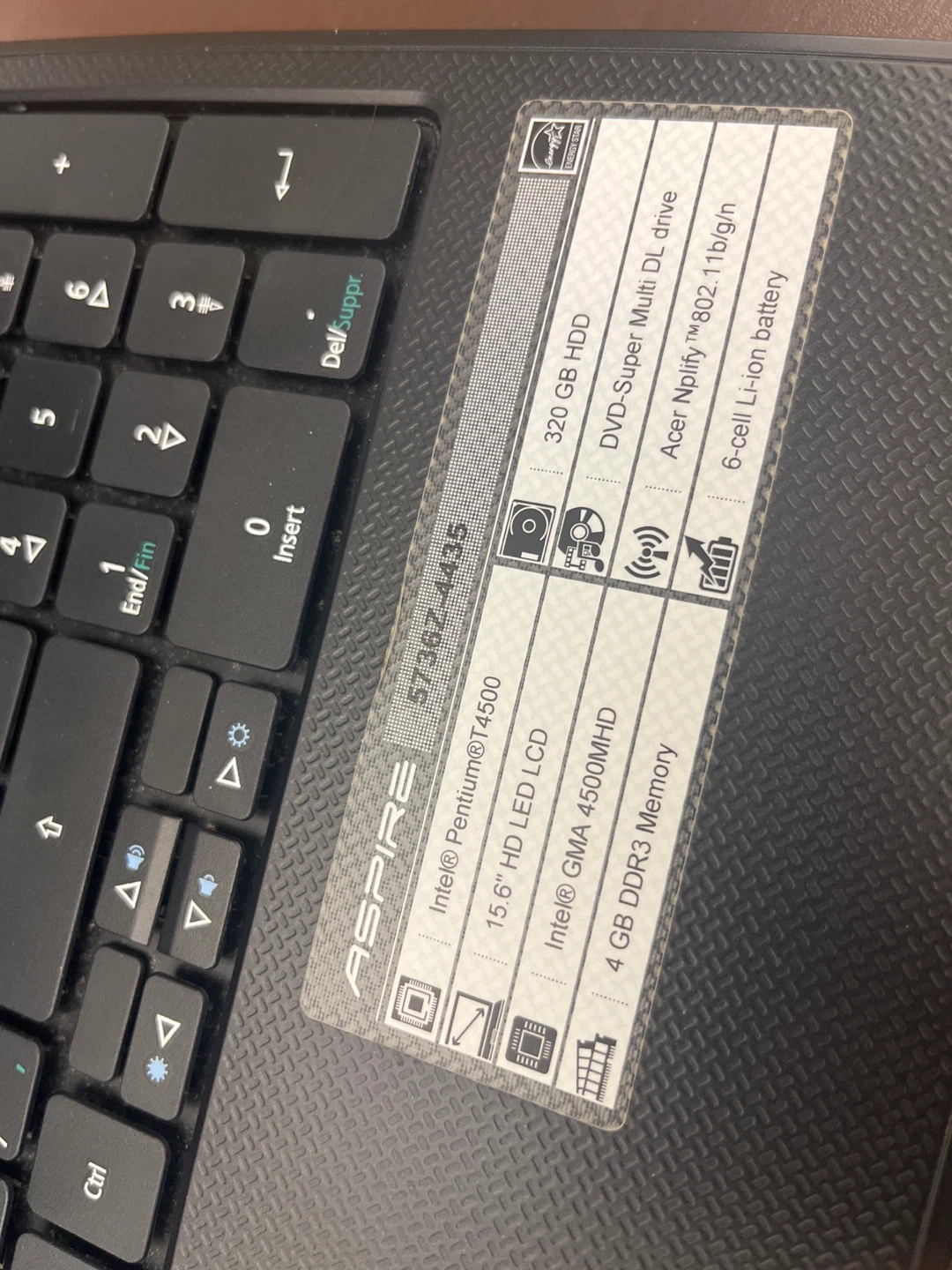 Acer Aspire 5736Z-4435 Laptop - photo 3