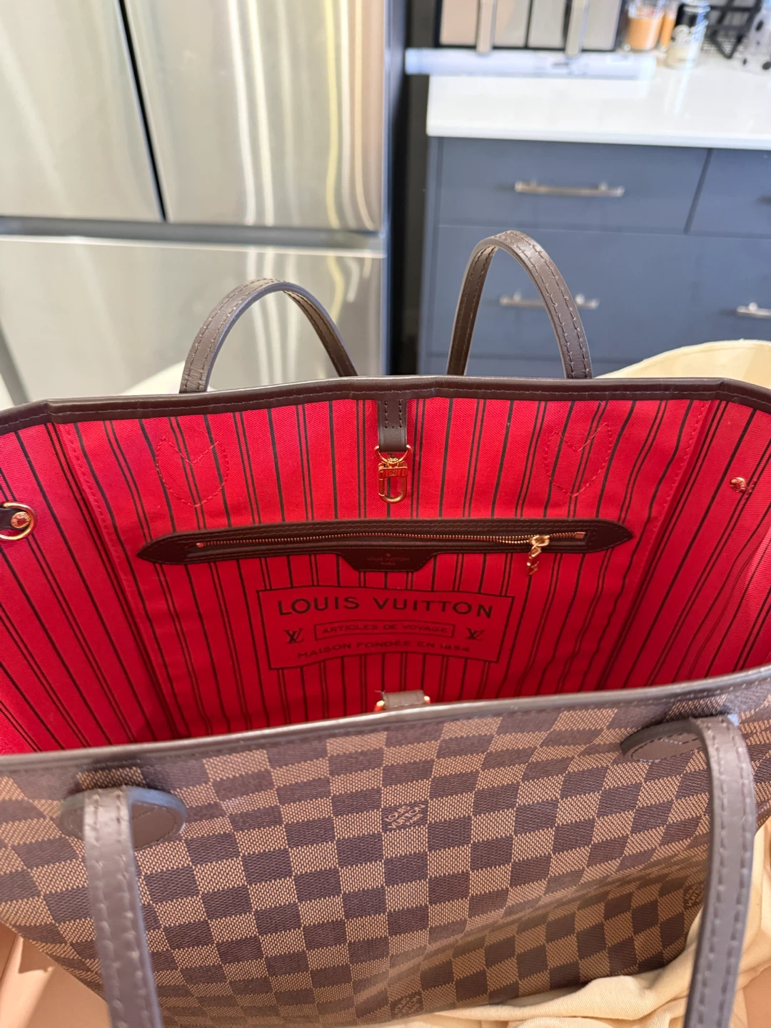 Louis Vuitton Neverfull PM Damier Ebene - photo 3