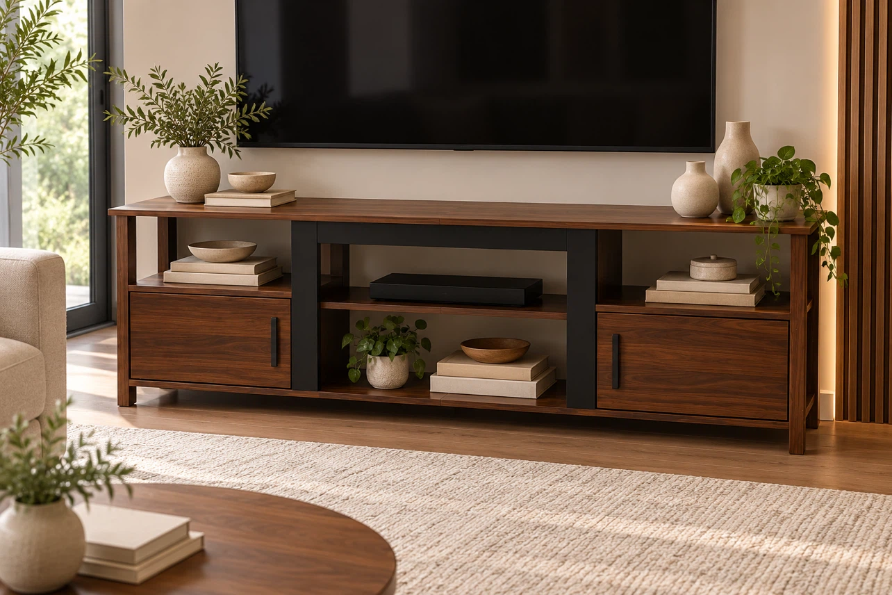 Modern LED TV Stand Console - photo 5