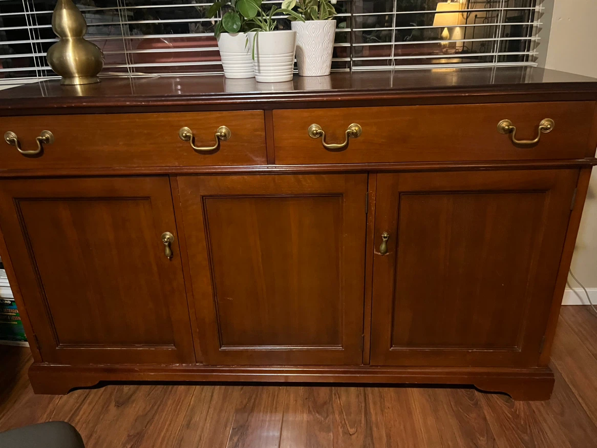 Solid Wood Sideboard Buffet Cabinet