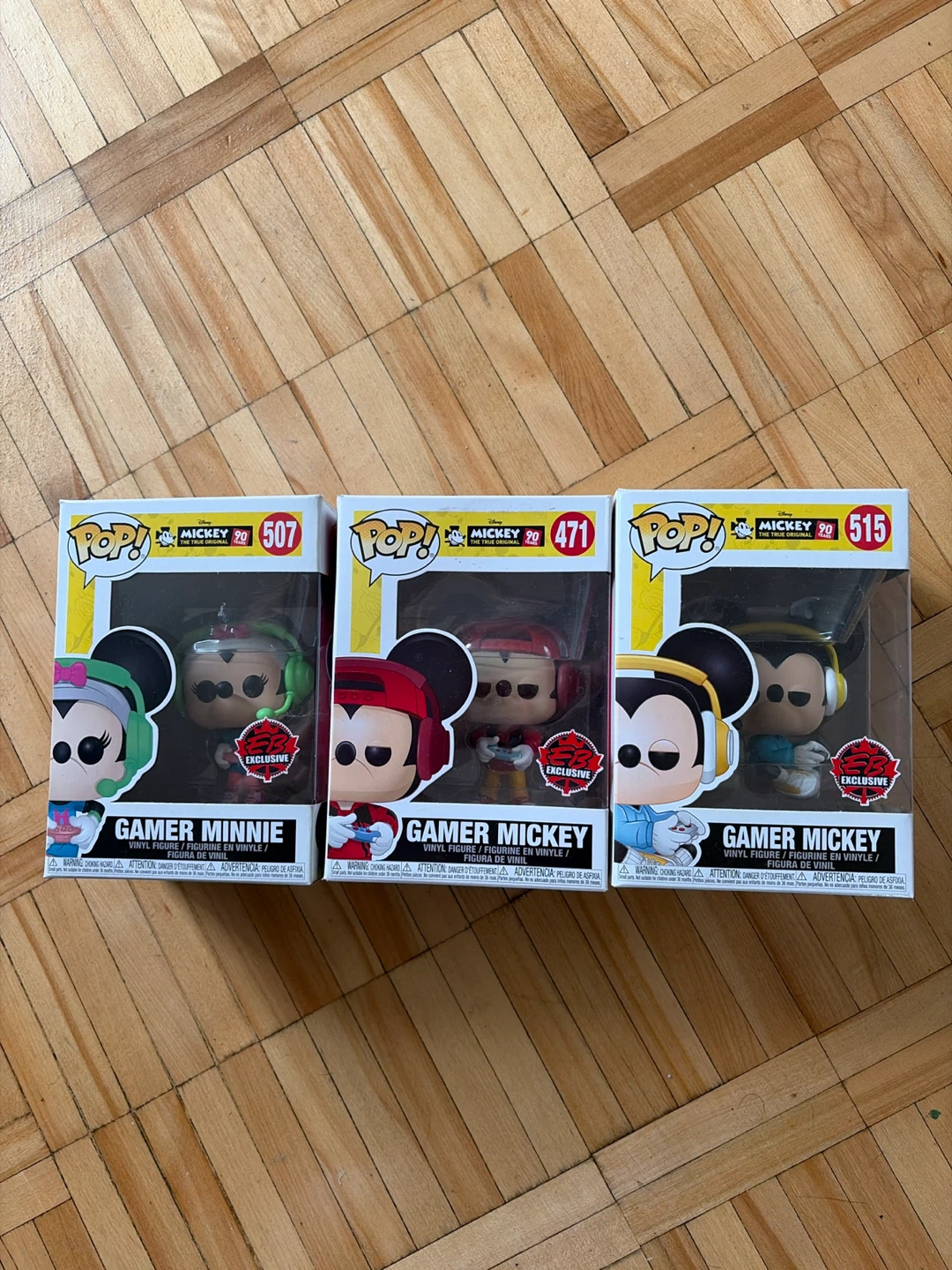3 Disney Funko Pop! Gamer Mickey and Minnie Figures - photo 2