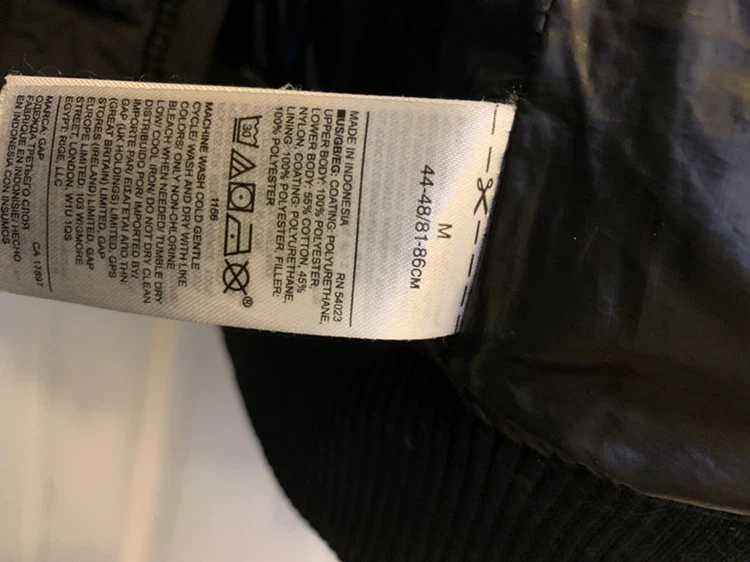Gap Black Puffer Jacket Size M - photo 4