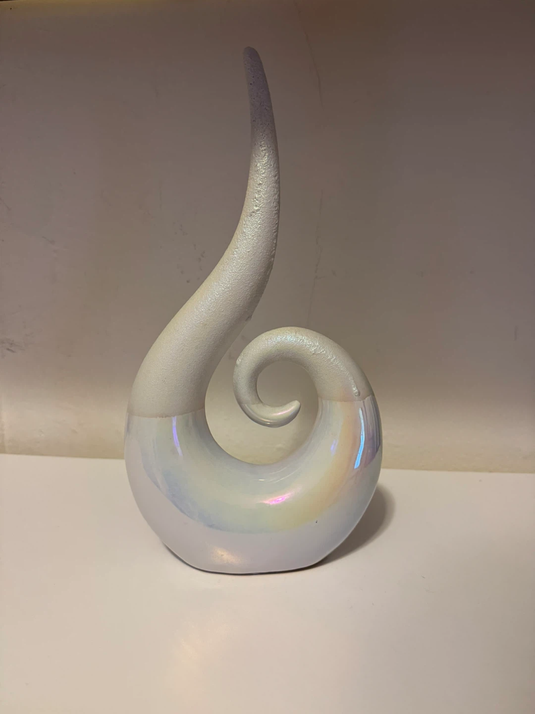 Iridescent Spiral Decorative Ornament