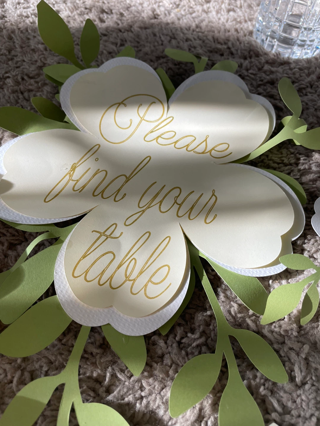 Floral Wedding Table Numbers and Signs Set - photo 2