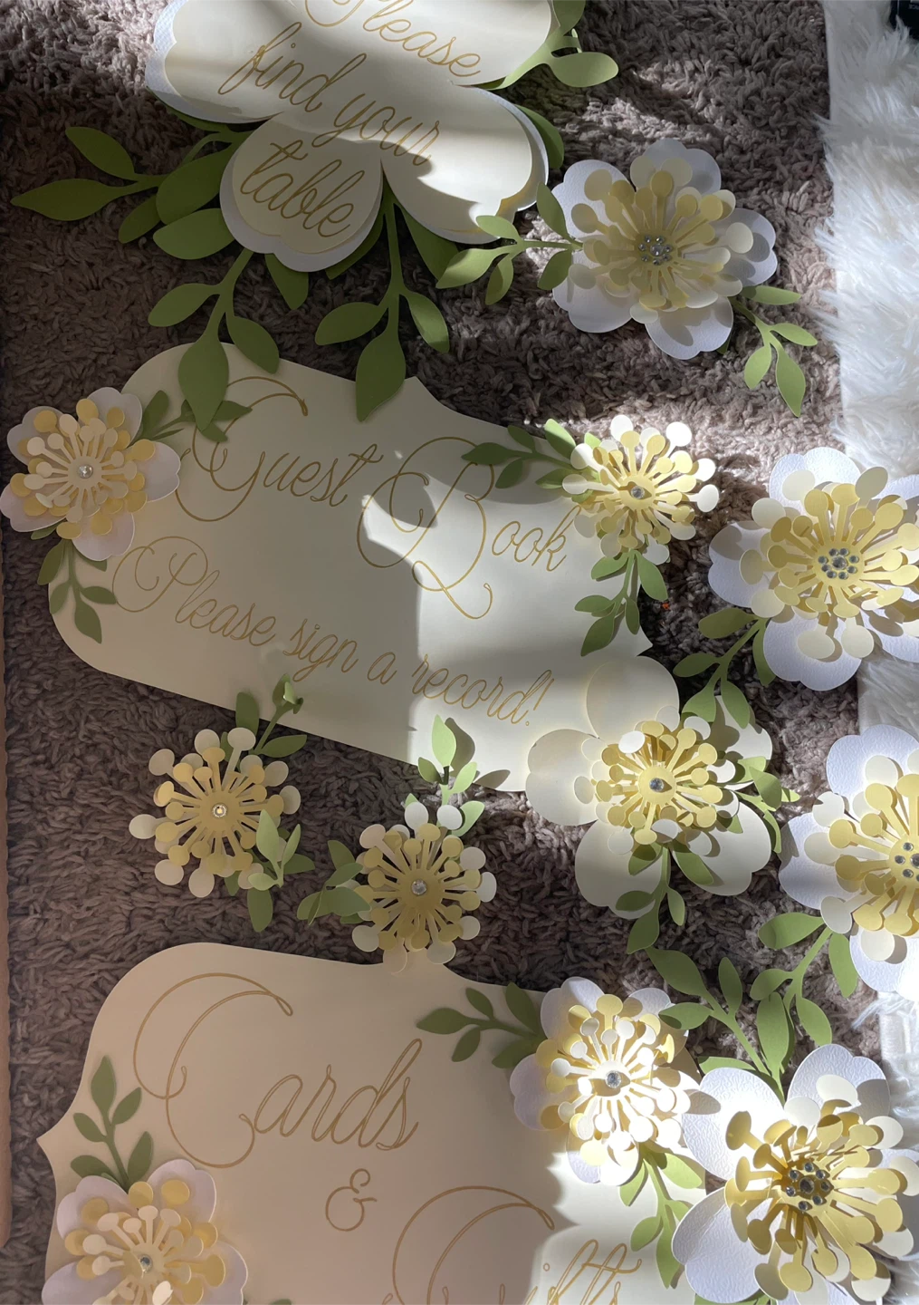 Floral Wedding Table Numbers and Signs Set - photo 5