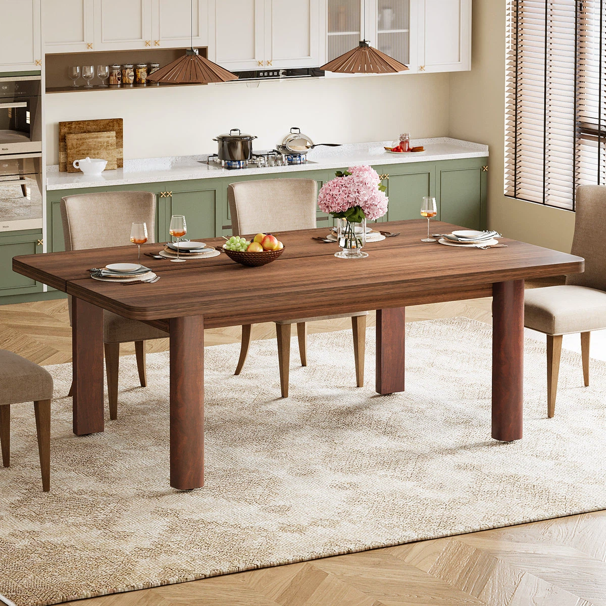 Modern Walnut Dining Table
