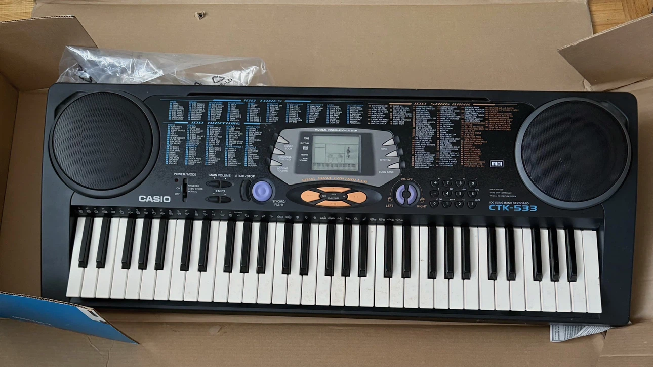 Casio CTK-533 Keyboard and Jendan Keyboard Stand - photo 2