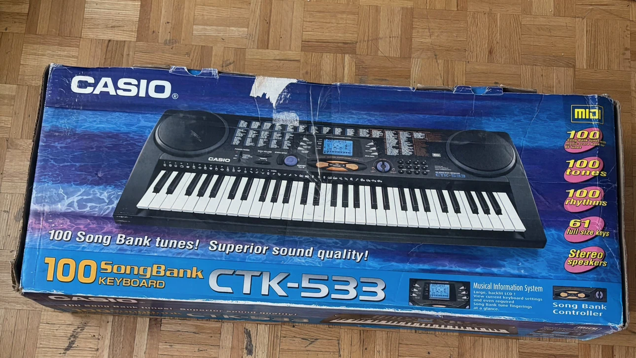 Casio CTK-533 Keyboard and Jendan Keyboard Stand - photo 3