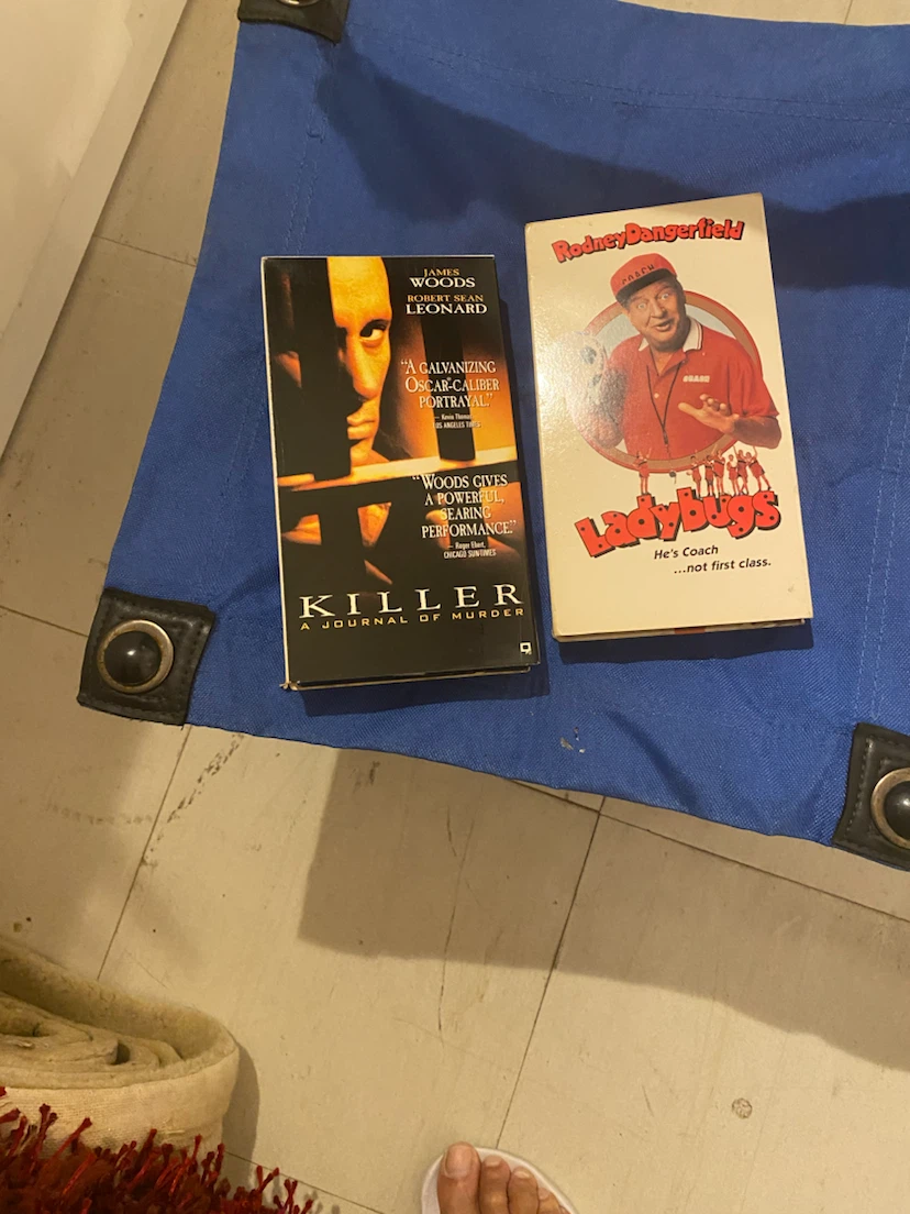 Killer: A Journal of Murder and Ladybugs VHS tapes