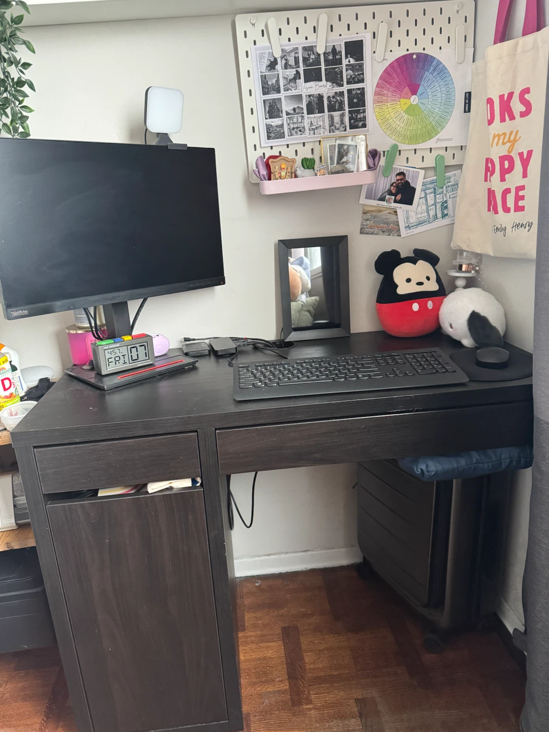 Black desk with storage - photo 2