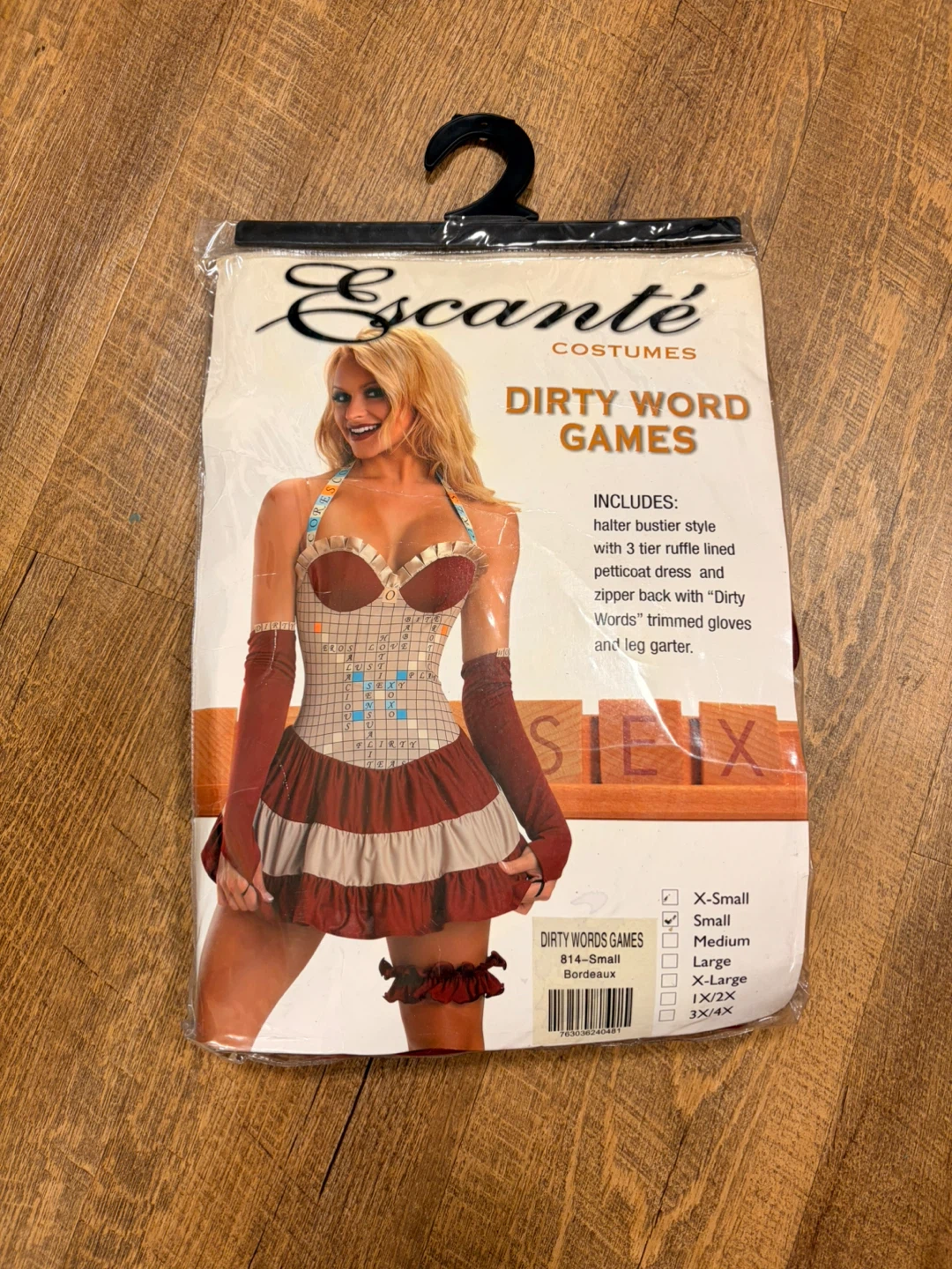 Escante Dirty Word Games Costume Small