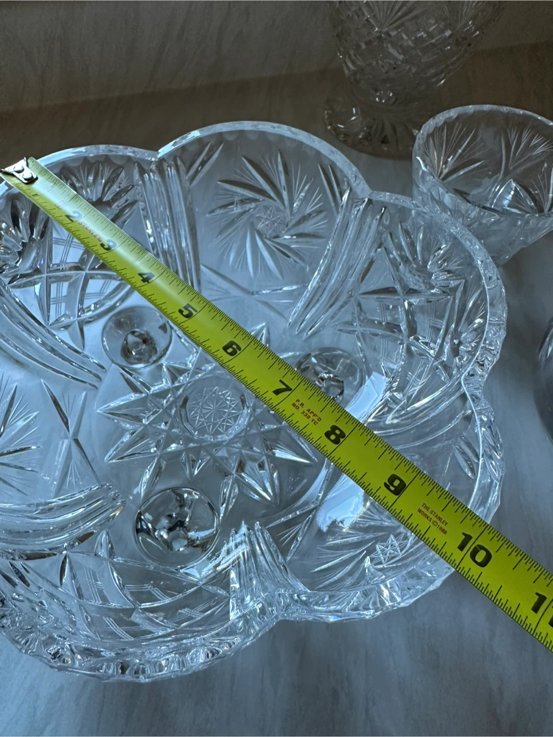 Crystal serving set with pitcher, bowl, and decanter - photo 4