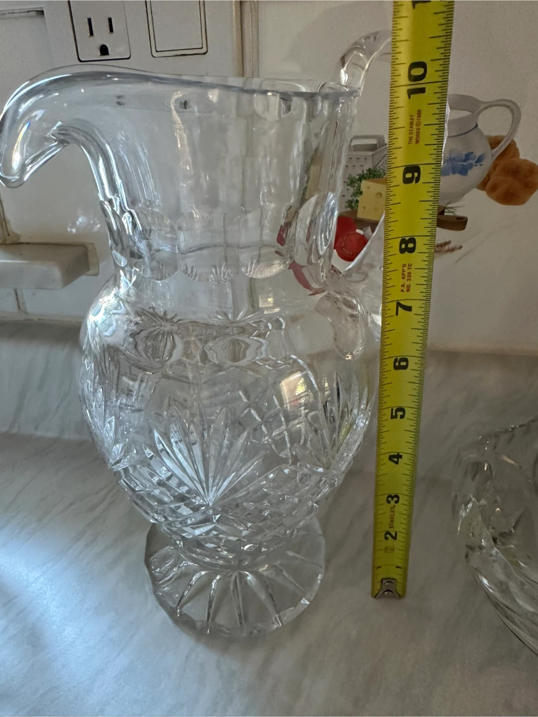 Crystal serving set with pitcher, bowl, and decanter - photo 5