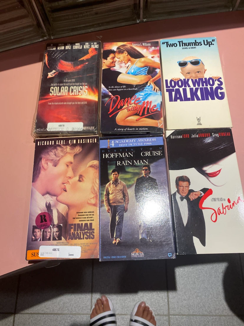 Collection of 6 Vintage VHS Movies