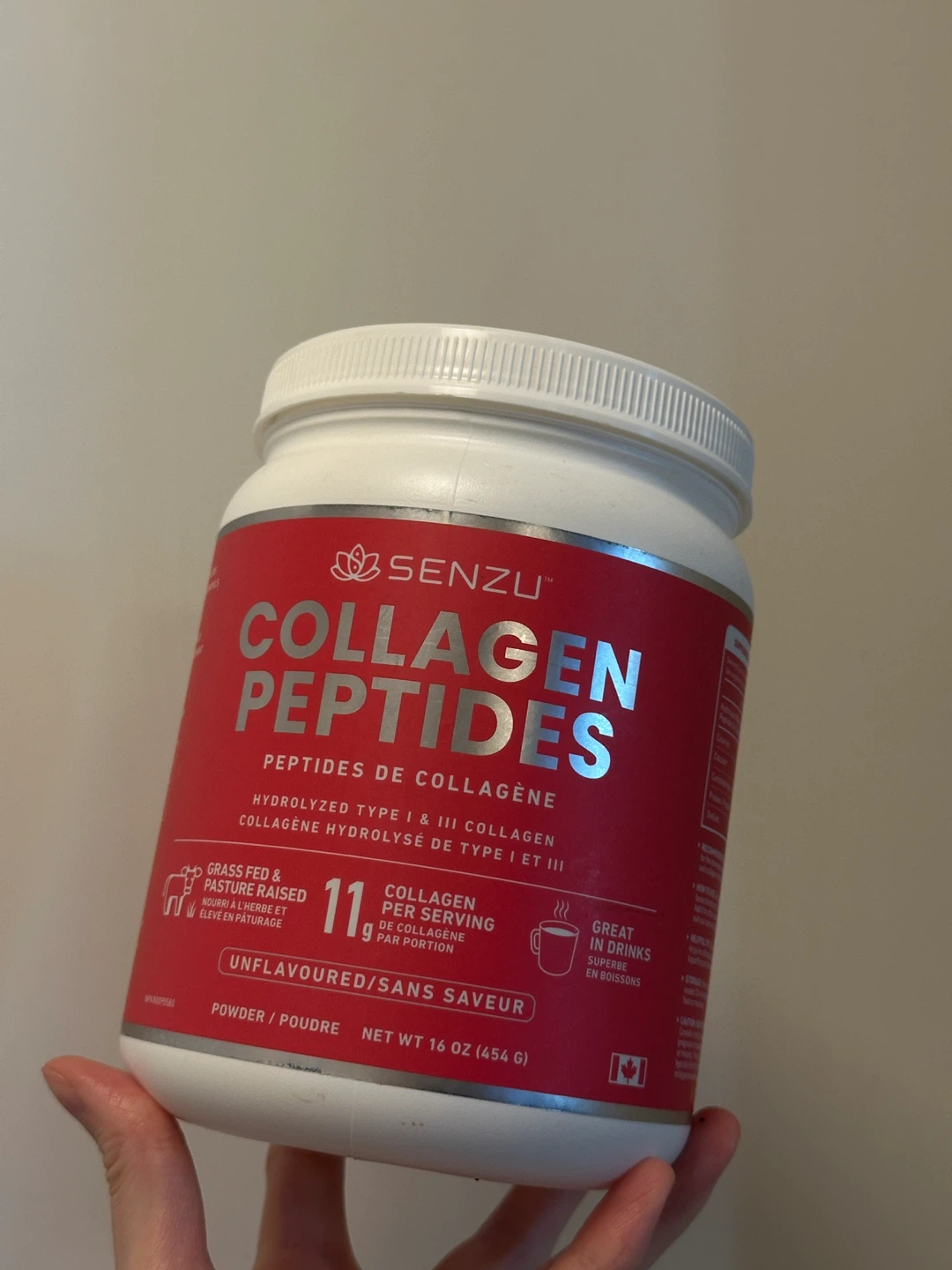 Senzu Collagen Peptides Powder 454g