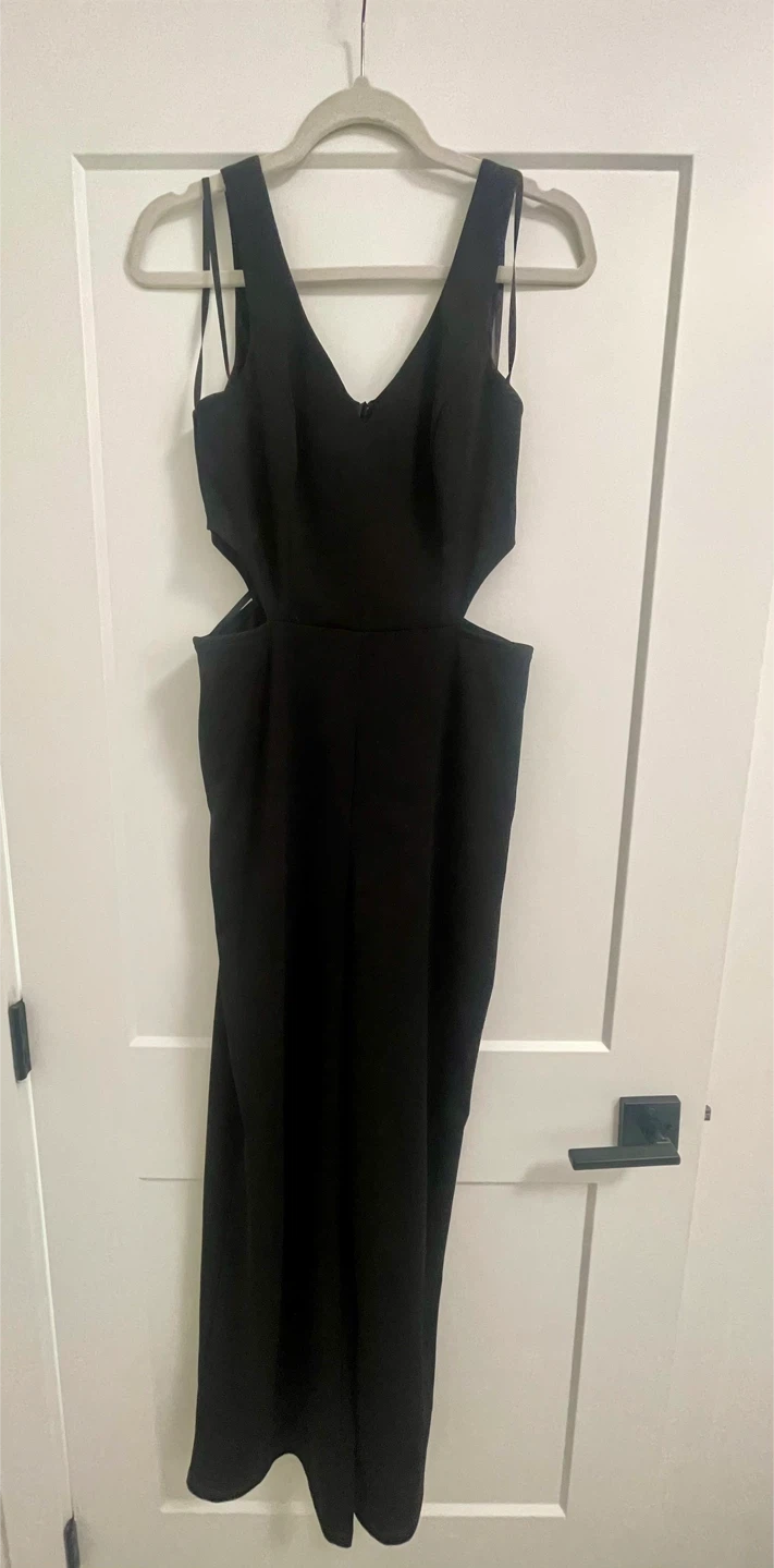 Black Cut-Out Wide Leg Jumpsuit - photo 2