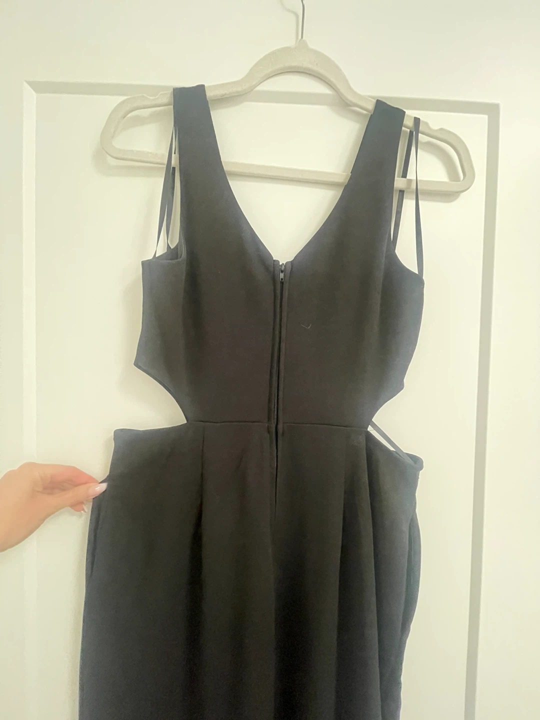 Black Cut-Out Wide Leg Jumpsuit - photo 5