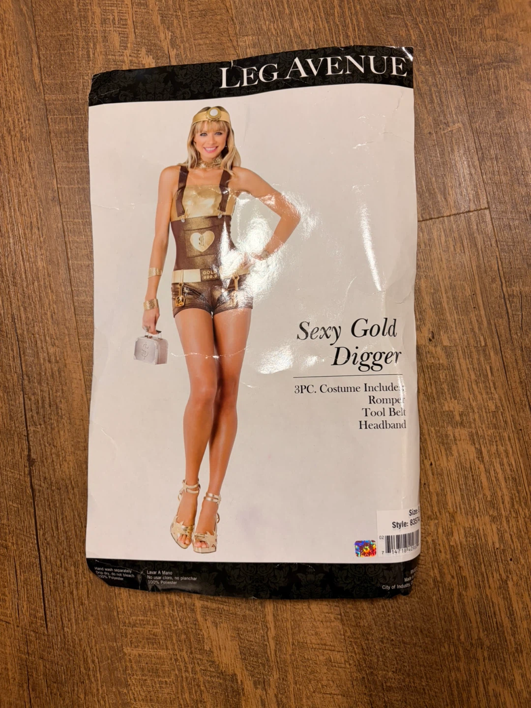 Leg Avenue Sexy Gold Digger Costume Size S