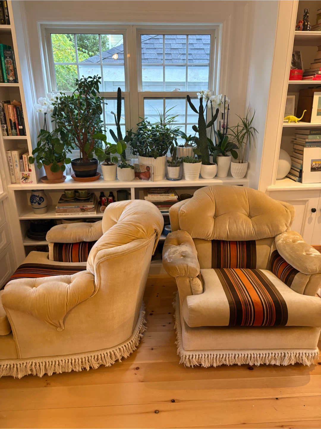 Set of two Vintage Striped Accent Chair - photo 2