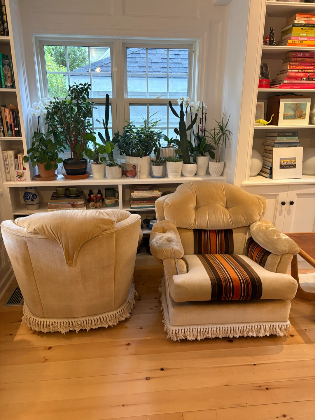 Set of two Vintage Striped Accent Chair - photo 4