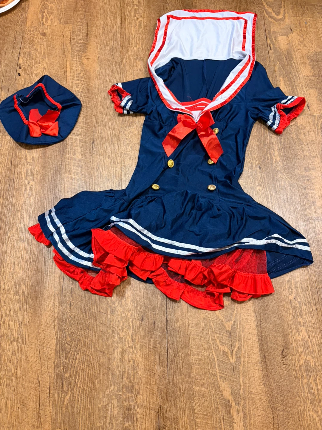 Navy Sailor Costume with Matching Hat