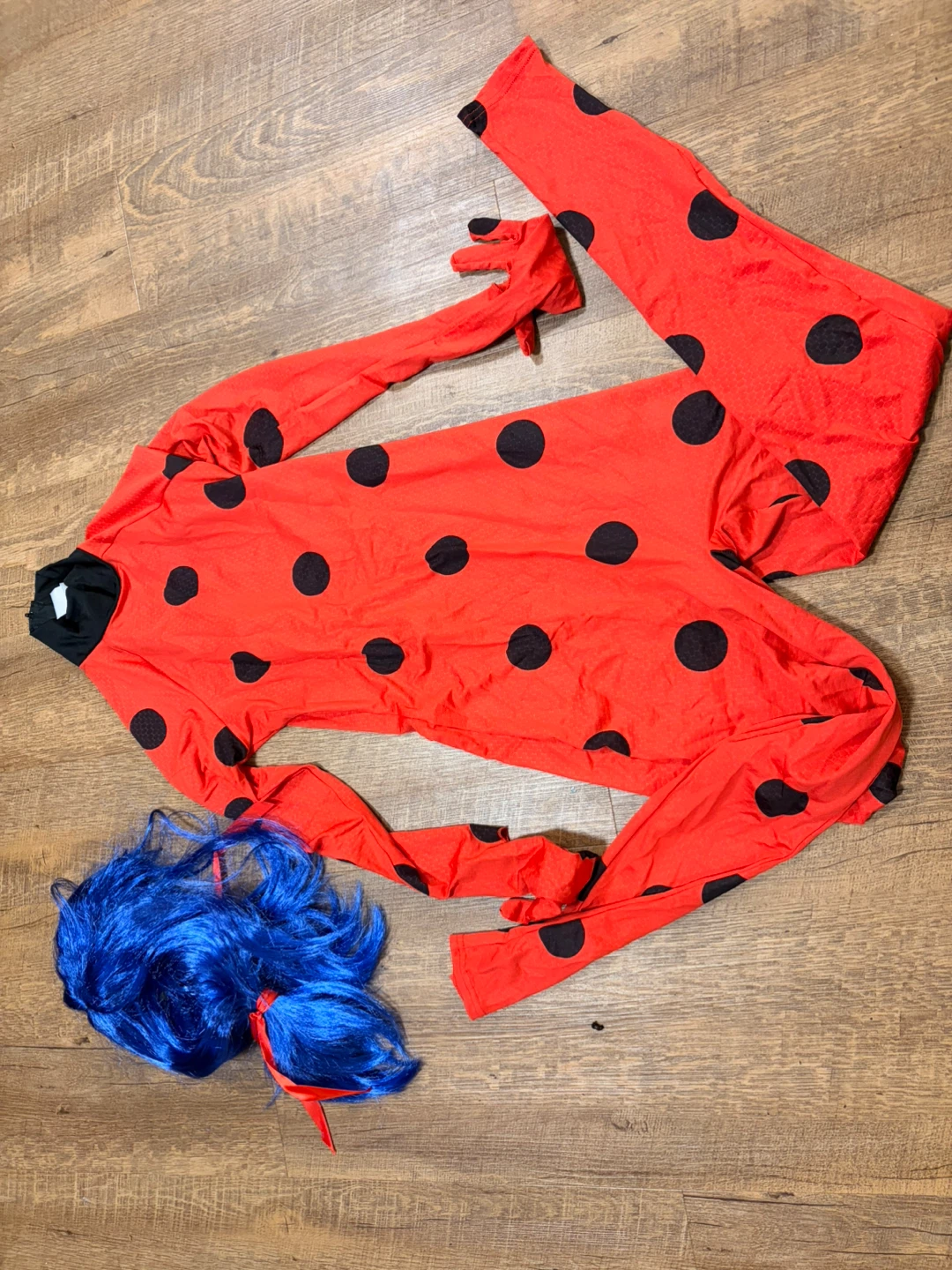 Ladybug Costume with Blue Wig - photo 2
