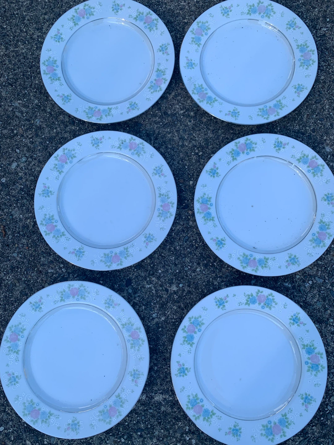 Set of 6 Floral Dinner Plates - photo 2
