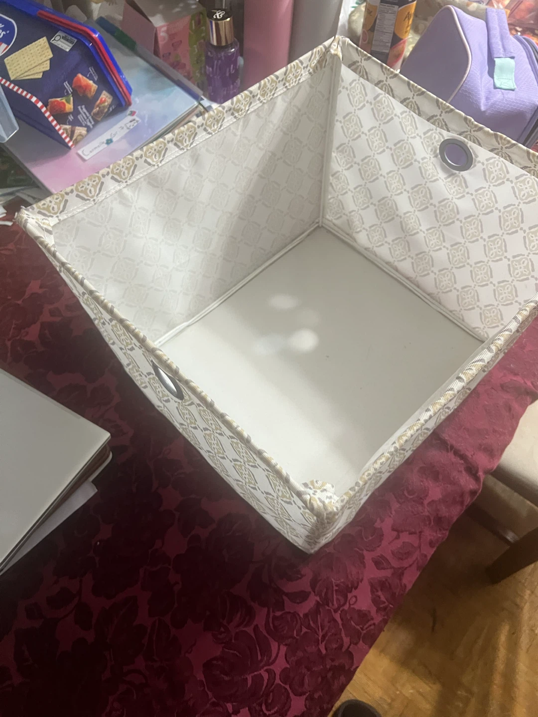 Decorative fabric storage bin - photo 2