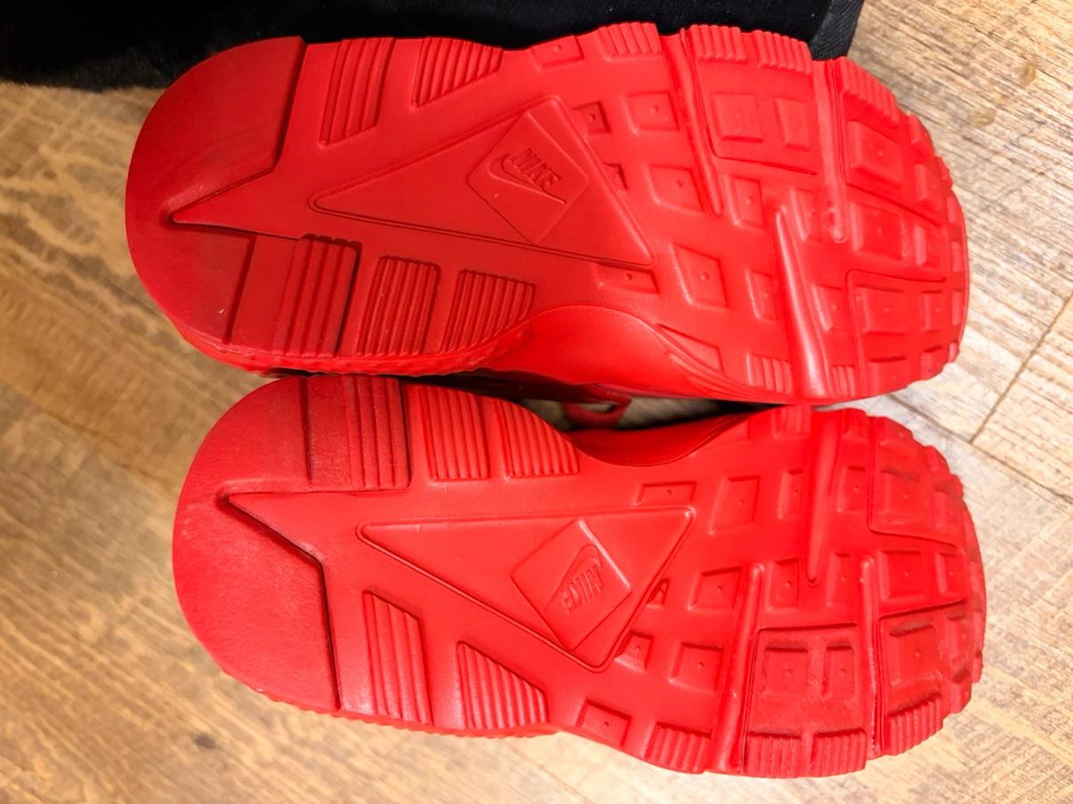 Kids Red Nike Huarache Shoes Size 11C - photo 3